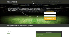 Desktop Screenshot of live-fodbold.dk
