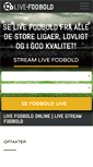 Mobile Screenshot of live-fodbold.dk