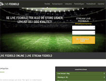 Tablet Screenshot of live-fodbold.dk